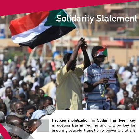Solidarity Statement: Peoples mobilization in Sudan